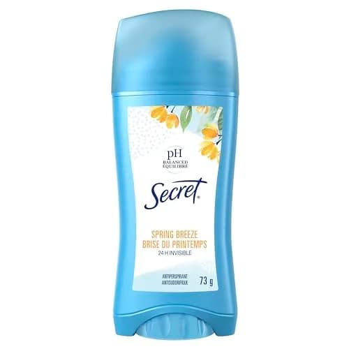 Secret Invisible Solid Antiperspirant and Deodorant Spring Breeze 2.6 oz (73.7 g) | 24-Hour Sweat & Odor Protection thumbnail 1
