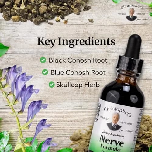 Christopher's Original Formulas Nerve Formula 2 oz | Herbal Support for Relaxation & Well-being thumbnail 3