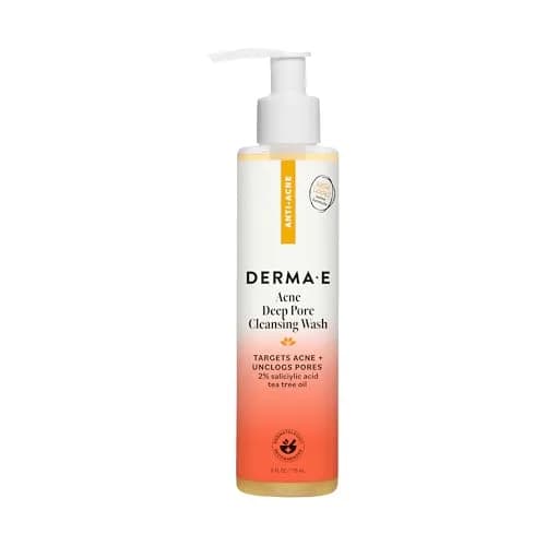 Derma E Acne Deep Pore Cleansing Face Wash 177ml (6 Fl Oz) | Gentle Oil Control for Breakout-Prone Skin thumbnail 1