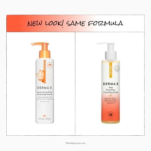Derma E Acne Deep Pore Cleansing Face Wash 177ml (6 Fl Oz) | Gentle Oil Control for Breakout-Prone Skin thumbnail 4