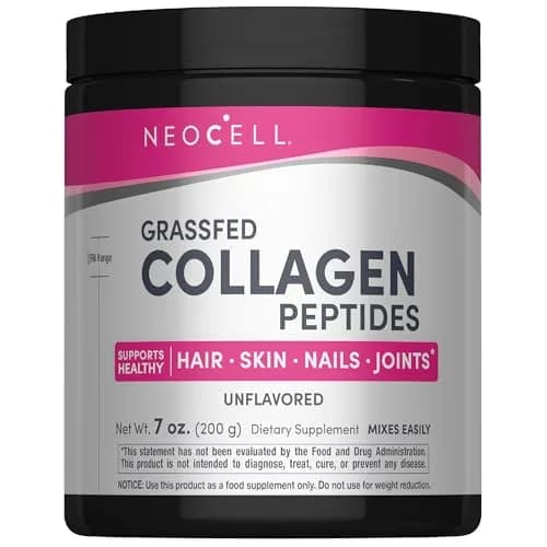 NeoCell Grassfed Collagen Peptides Powder Unflavored 200g (7 oz) | Supports Skin, Hair, Nails & Joints thumbnail 1