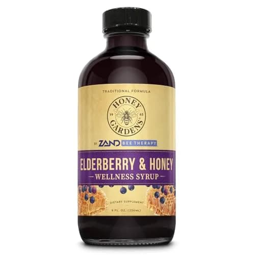 ZAND Elderberry & Honey Immune Syrup 8 Fl Oz | Natural Elderberry & Honey Support thumbnail 1
