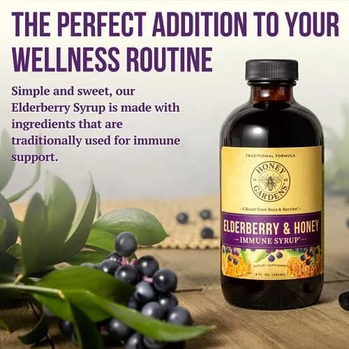 ZAND Elderberry & Honey Immune Syrup 8 Fl Oz | Natural Elderberry & Honey Support thumbnail 4