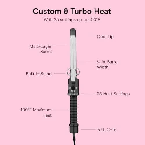 Conair Curling Iron 3/4-inch Barrel | Creates Tighter Curls & Waves, Suitable for Short to Medium Hair thumbnail 4
