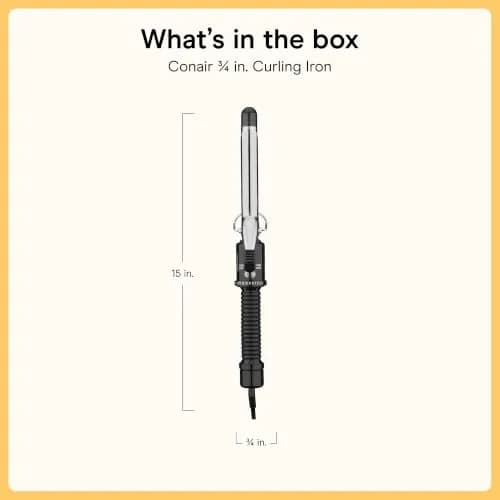 Conair Curling Iron 3/4-inch Barrel | Creates Tighter Curls & Waves, Suitable for Short to Medium Hair thumbnail 7