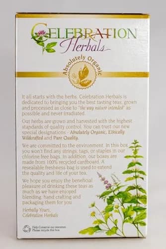 Celebration Herbals Organic Elder Flower Tea Bags 24 Count | Certified Organic Elderberry Tea for Relaxation & Wellness thumbnail 6