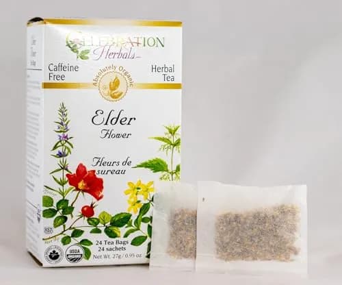Celebration Herbals Organic Elder Flower Tea Bags 24 Count | Certified Organic Elderberry Tea for Relaxation & Wellness thumbnail 2