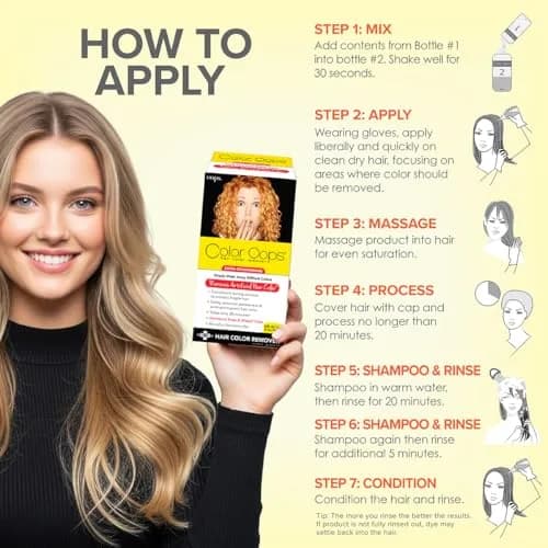 Color Oops Extra Conditioning Hair Color Remover 150ml (5 fl oz) | Safely Removes Permanent Dye thumbnail 5