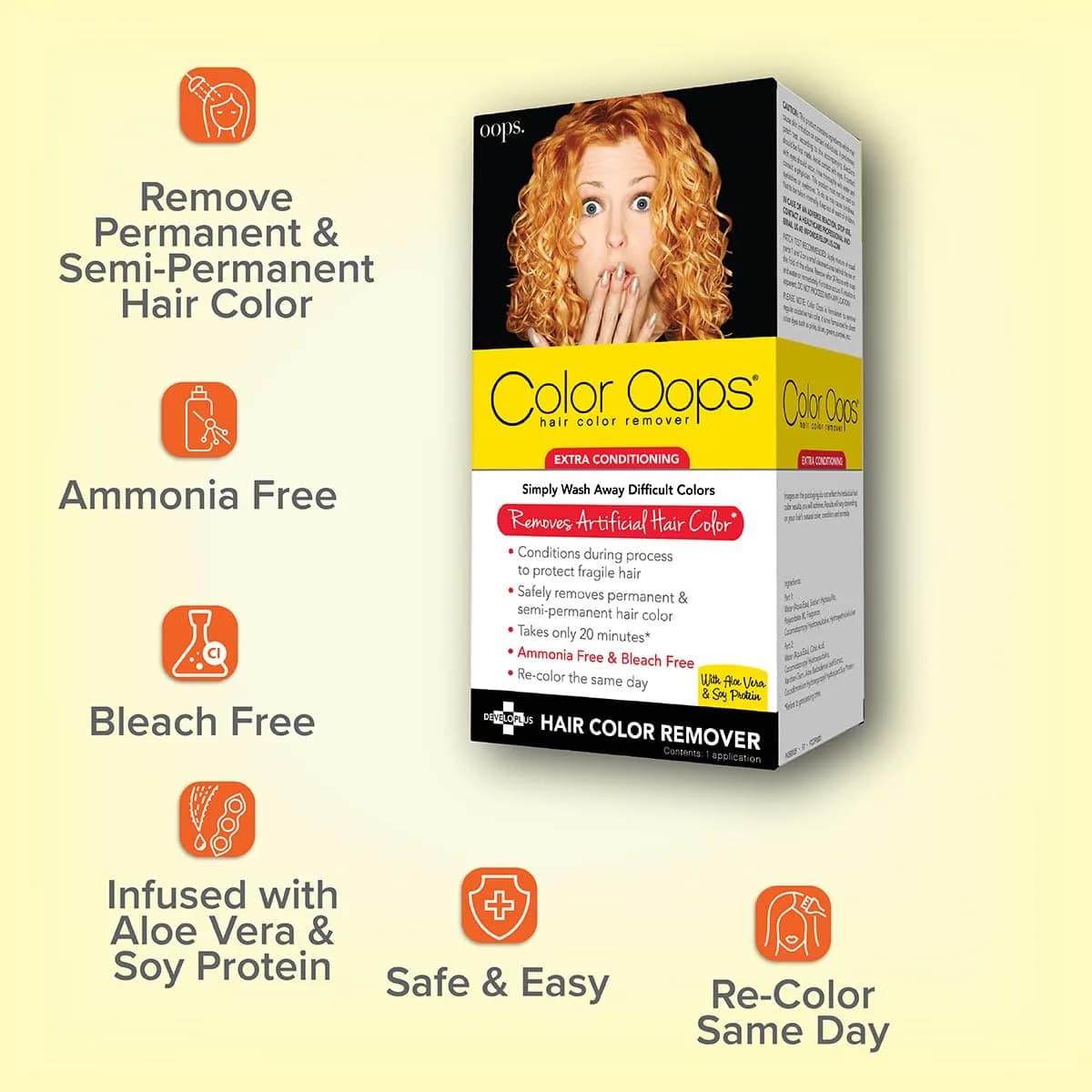 Color Oops Extra Conditioning Hair Color Remover 150ml (5 fl oz) | Safely Removes Permanent Dye - view 6