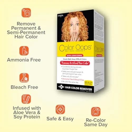 Color Oops Extra Conditioning Hair Color Remover 150ml (5 fl oz) | Safely Removes Permanent Dye thumbnail 6