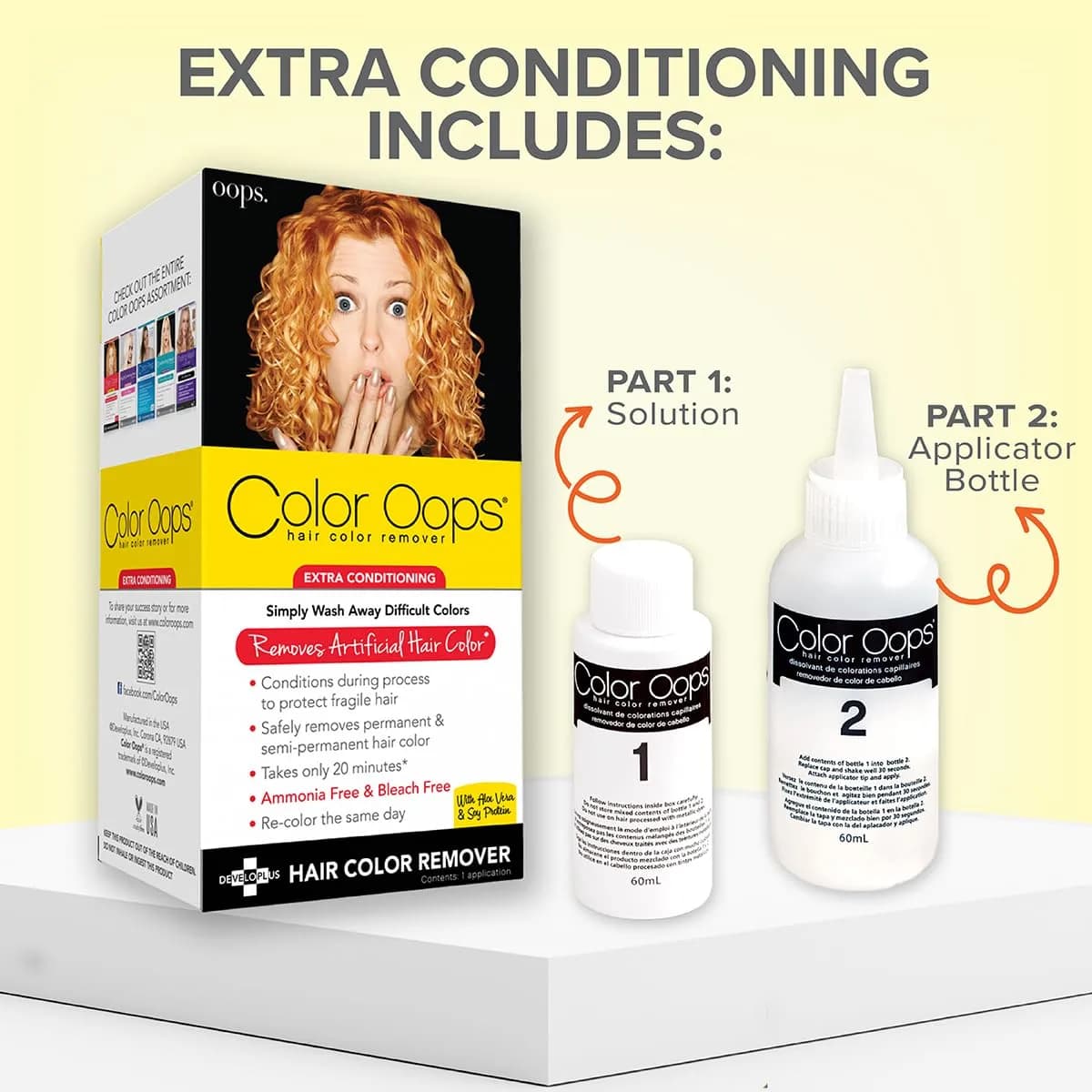 Color Oops Extra Conditioning Hair Color Remover 150ml (5 fl oz) | Safely Removes Permanent Dye - view 3