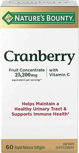 Nature's Bounty Cranberry Dietary Supplement 25,200Mg | Urinary & Immune Support (70-120 chars) thumbnail 1