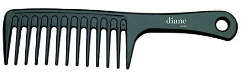 Diane Extra Wide Tooth Shampoo Comb 24.8 cm (9.75 Inches) Black | Detangles Wet Hair, Reduces Static thumbnail 1
