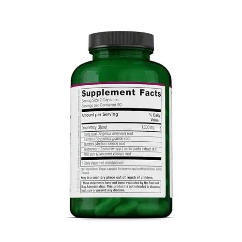 Vitanica Women’s Phase II Menopause Support, Vegan, 180 Capsules | Natural Relief for Hot Flashes & Mood thumbnail 2