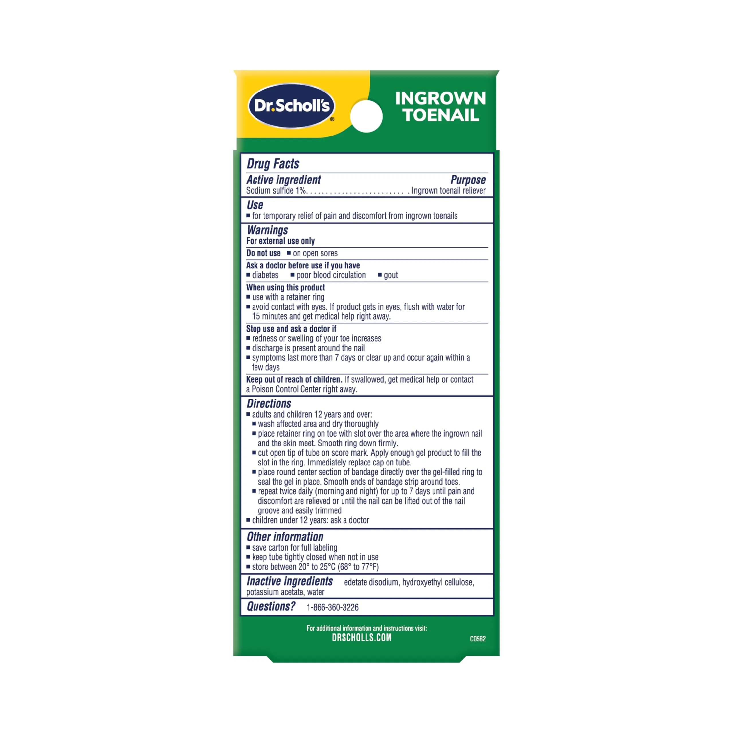 Dr. Scholl's Ingrown Toenail Pain Reliever Medicated Gel 0.3 Oz (8.87 ml) | Proven OTC Pain Relief - view 8