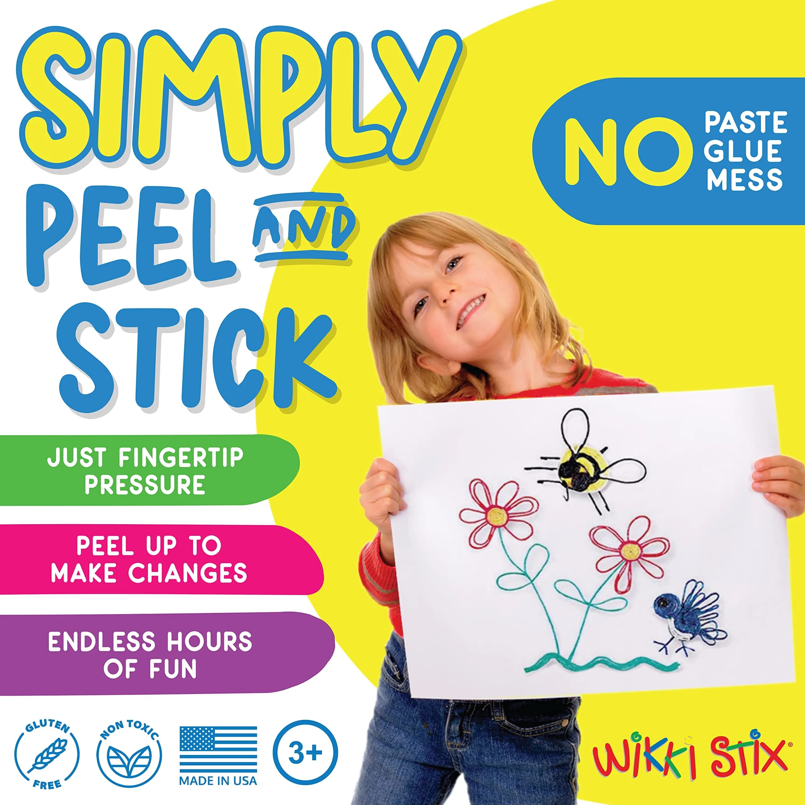 Wikki Stix Neon Pak of 48, 8 inch Sticks | Reusable Craft Fun for Kids - view 2