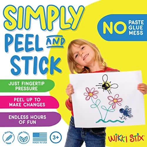 Wikki Stix Neon Pak of 48, 8 inch Sticks | Reusable Craft Fun for Kids thumbnail 2