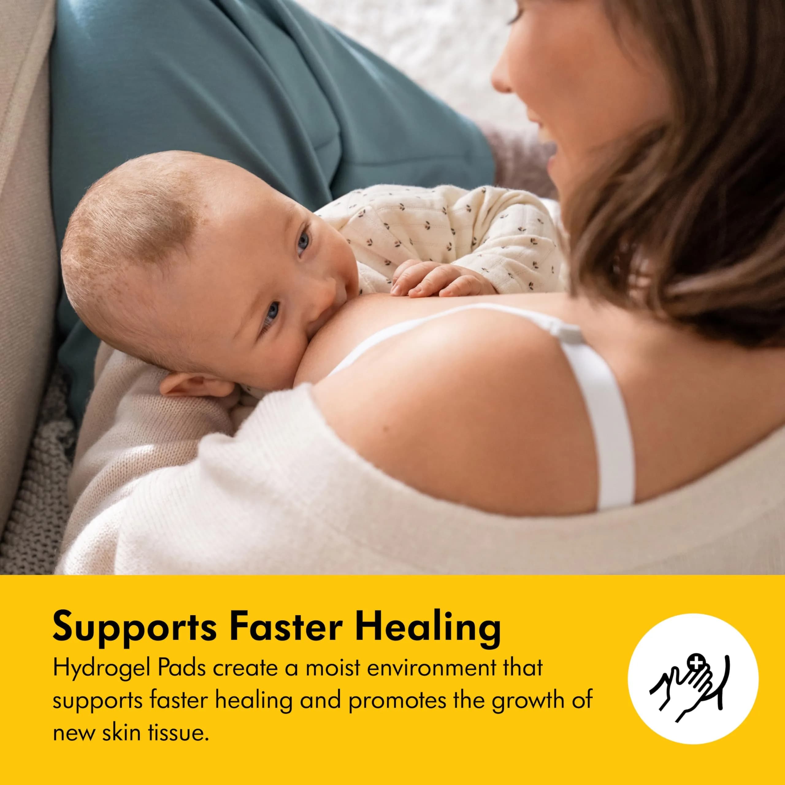 Medela Hydrogel Pads for Sore Nipples | Cooling Moisture Supports Natural Healing, Pack of 4 - view 5