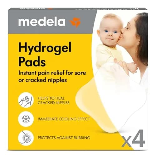 Medela Hydrogel Pads for Sore Nipples | Cooling Moisture Supports Natural Healing, Pack of 4 thumbnail 1