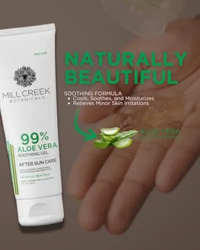 Mill Creek Aloe Vera Gel, 8 Ounce | Soothes Sunburn & Skin Irritations thumbnail 5