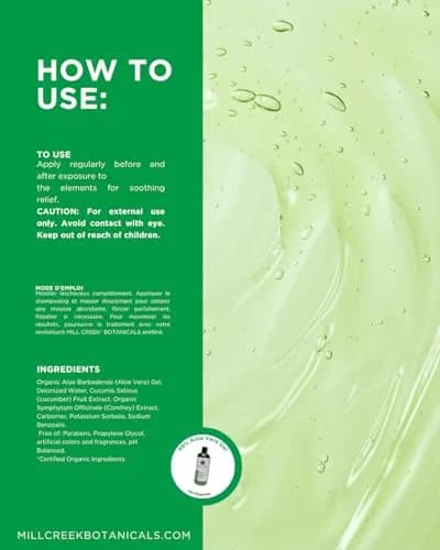 Mill Creek Aloe Vera Gel, 8 Ounce | Soothes Sunburn & Skin Irritations thumbnail 3