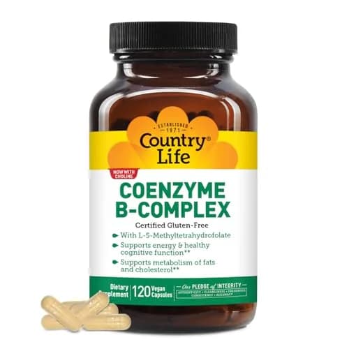 Country Life Coenzyme B-Complex 120 Capsules | Supports Energy & Brain Function thumbnail 1