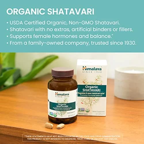 Himalaya Shatavari Capsules 1300 mg | Supports Hormone Balance & Menstrual Relief for Women thumbnail 3