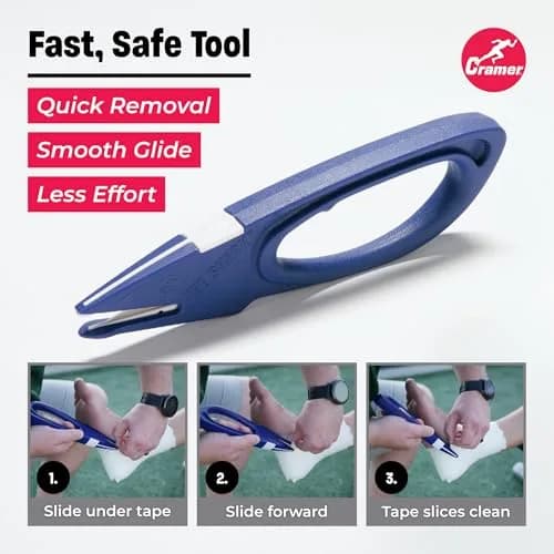 Cramer Shark Tape Cutter & Remover Standard Tape Cutter | Safe Edge Scissors for Athletic Tape & Bandages thumbnail 4