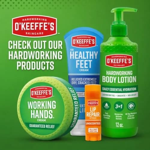 O'Keeffe's Working Hands Hand Cream 96g (3.4 oz) Jar | Clinically Proven Relief for Extreme Dryness thumbnail 8