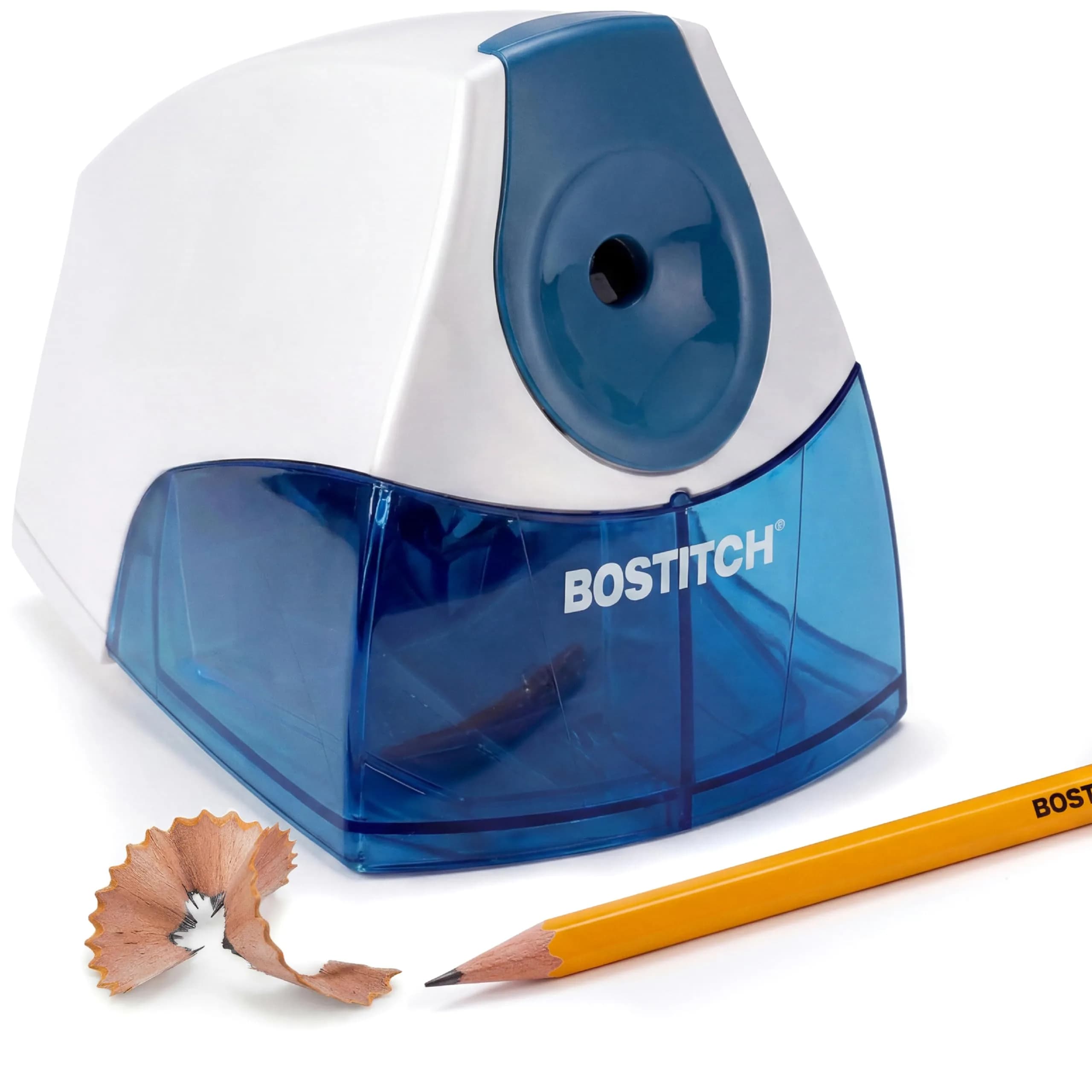 Bostitch Electric Pencil Sharpener Heavy Duty Stall-Free Motor, Dark Blue | Classroom & Desk Use — Blue