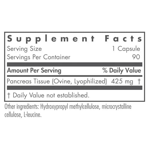 Allergy Research Group Nutricology Pancreas Lamb, Freeze Dried, 90 Count | Supports Digestive Enzymes & Bioactivity thumbnail 2
