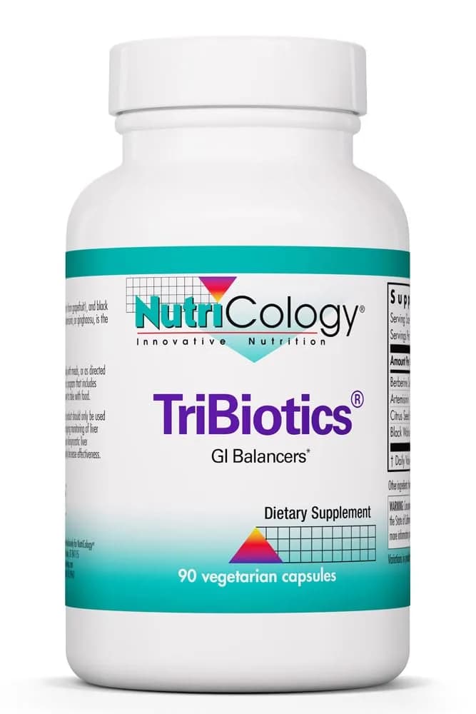 Allergy Research Group TriBiotics Berberine Artemisinin 90 Capsules | GI Support & Microbial Balance