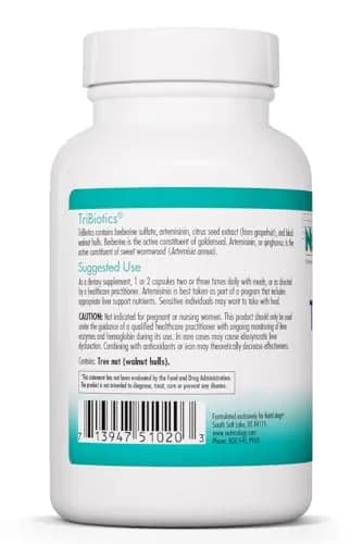 Allergy Research Group TriBiotics Berberine Artemisinin 90 Capsules | GI Support & Microbial Balance thumbnail 3