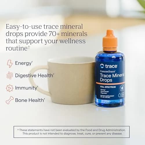Trace Minerals ConcenTrace Mineral Drops 118ml (4 Fl Oz) | Ionic Minerals for Energy & Hydration thumbnail 2