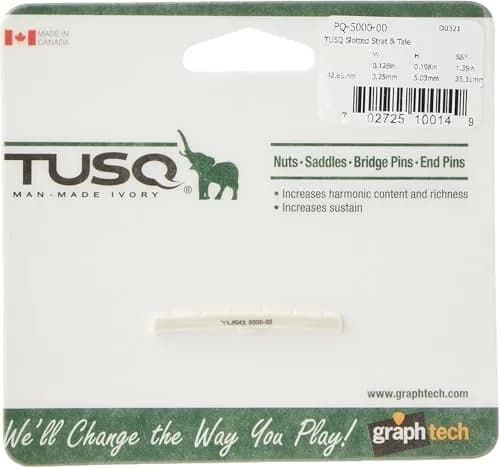 Graph Tech TUSQ Slotted Strat Style Guitar Nut PQ-5000-00 | Fits Fender Style Guitars thumbnail 5