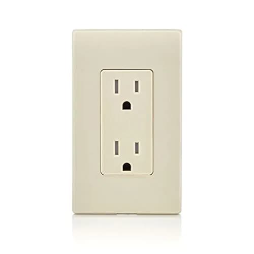 Leviton 15 Amp Decora Tamper-Resistant Duplex Electrical Wall Outlet, Light Almond | Child-Safe, Long-Lasting, UL Listed thumbnail 4