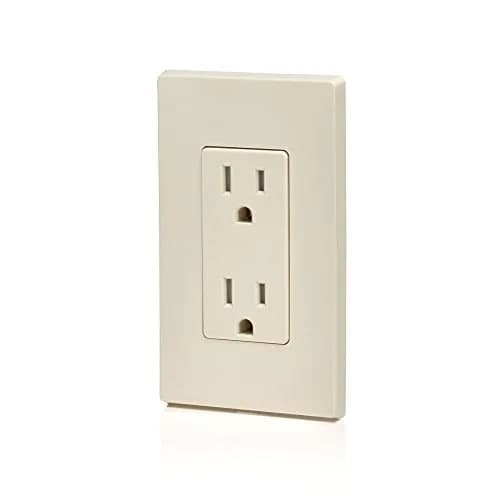 Leviton 15 Amp Decora Tamper-Resistant Duplex Electrical Wall Outlet, Light Almond | Child-Safe, Long-Lasting, UL Listed thumbnail 5