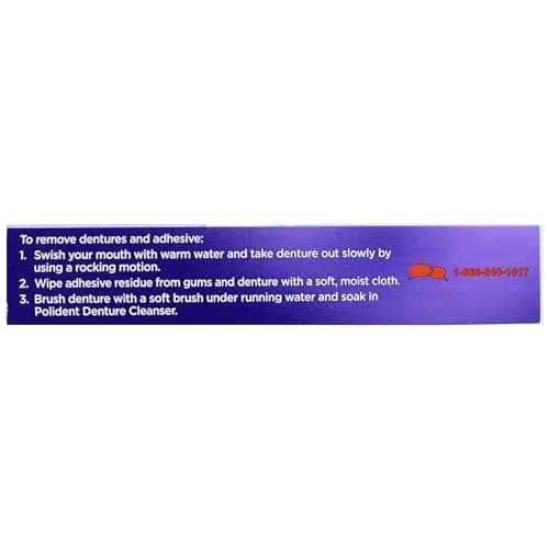 Super Poli-Grip Denture Adhesive Strips 40 Count | All-Day Comfort Seal thumbnail 7