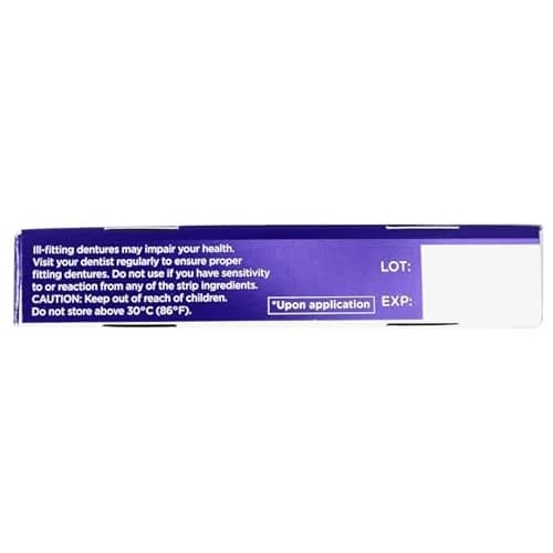 Super Poli-Grip Denture Adhesive Strips 40 Count | All-Day Comfort Seal thumbnail 8