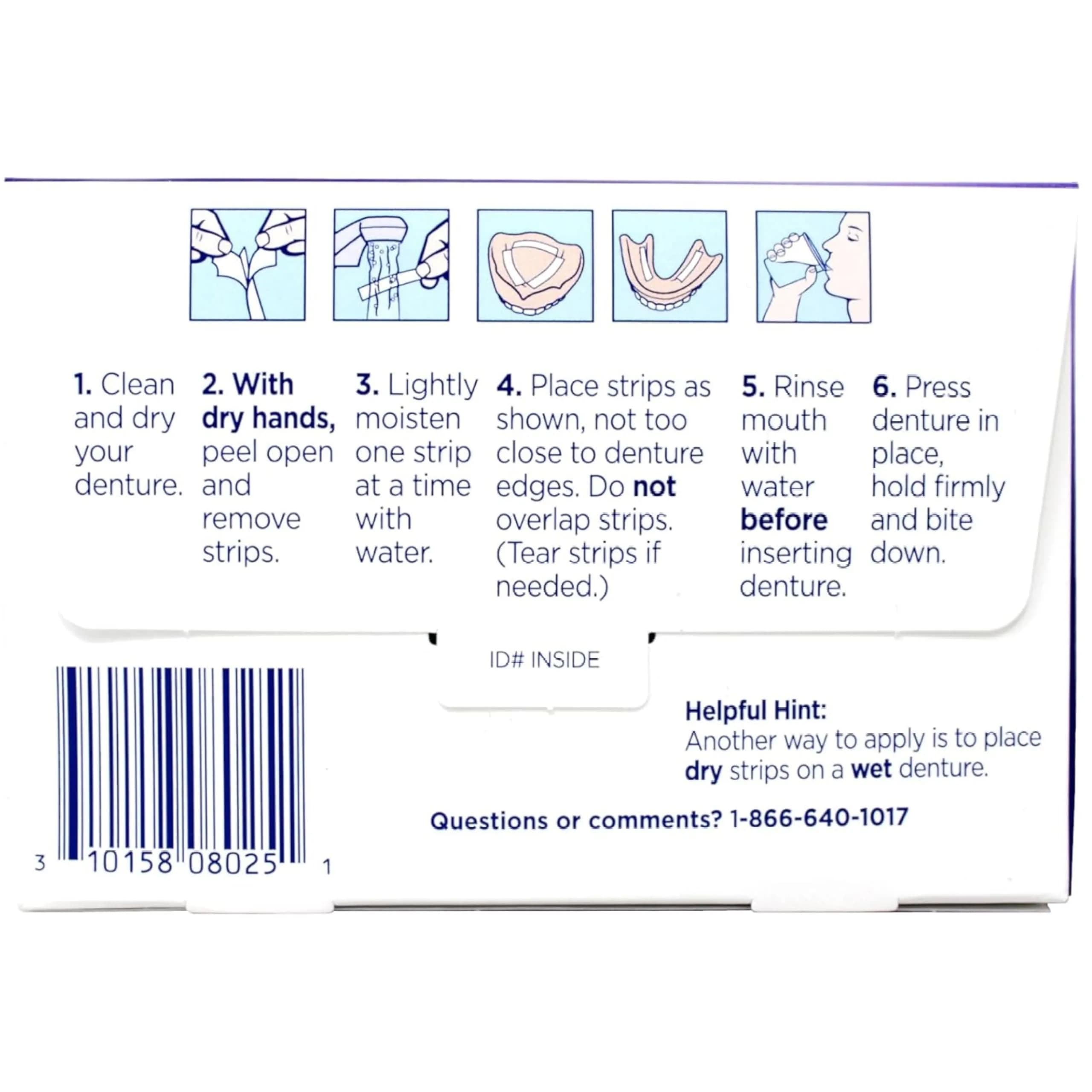 Super Poli-Grip Denture Adhesive Strips 40 Count | All-Day Comfort Seal - view 9