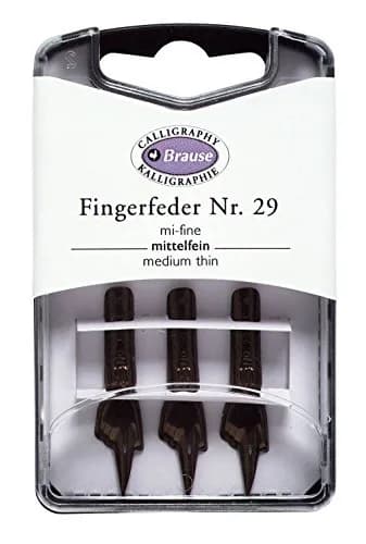 Brause Index 29 Nibs 3 Pack, Clear | Semi-Fine Point, Rigid Nib for Calligraphy thumbnail 1