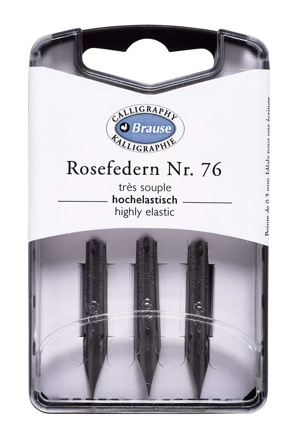Brause Cito Fein 0.3 mm Nibs, 100 Pack | Precise Writing Instrument for Professionals — Pack of 3