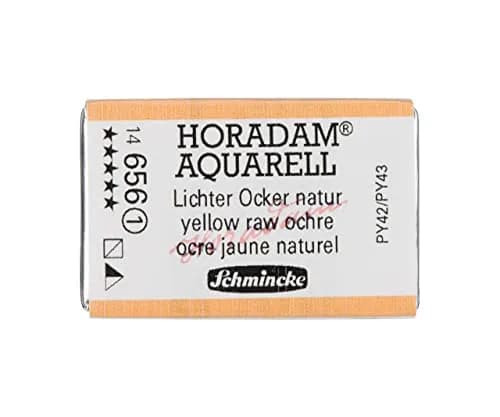 Schmincke Horadam Watercolor Full Pan 1 Yellow Raw Ochre | Matte Finish, Artist-Grade, 1 Count thumbnail 1