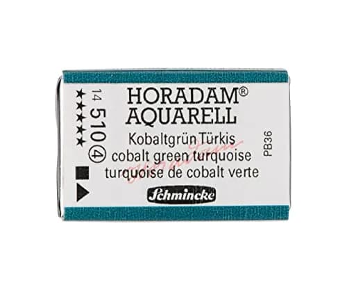 Schmincke Watercolor Pans - Cobalt Green Turquoise | High-Quality Artist Watercolor (70-120 chars) thumbnail 1