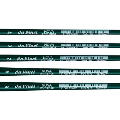 da Vinci Watercolor Series 5230 Nova Paint Brush Set, Synthetic with Vegetable Oil Brush Soap, Multiple Sizes (5 Brushes) thumbnail 4