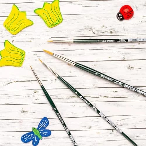 da Vinci Watercolor Series 5230 Nova Paint Brush Set, Synthetic with Vegetable Oil Brush Soap, Multiple Sizes (5 Brushes) thumbnail 5