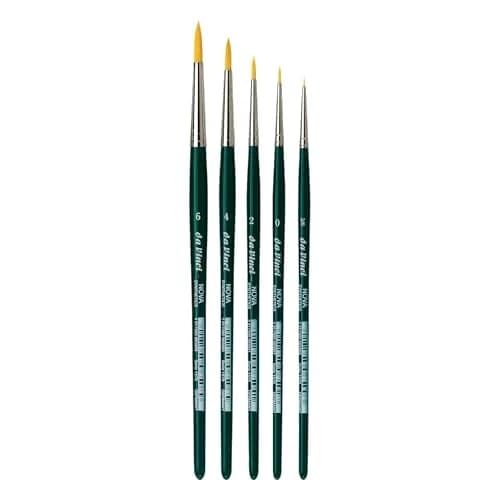 da Vinci Watercolor Series 5230 Nova Paint Brush Set, Synthetic with Vegetable Oil Brush Soap, Multiple Sizes (5 Brushes) thumbnail 2