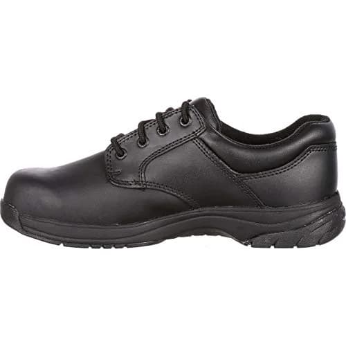 ROCKY SlipStop 911 Plain Toe Oxford Shoe, Black, Size 9(ME) | Water-Resistant Full-Grain Leather Work Shoe thumbnail 6