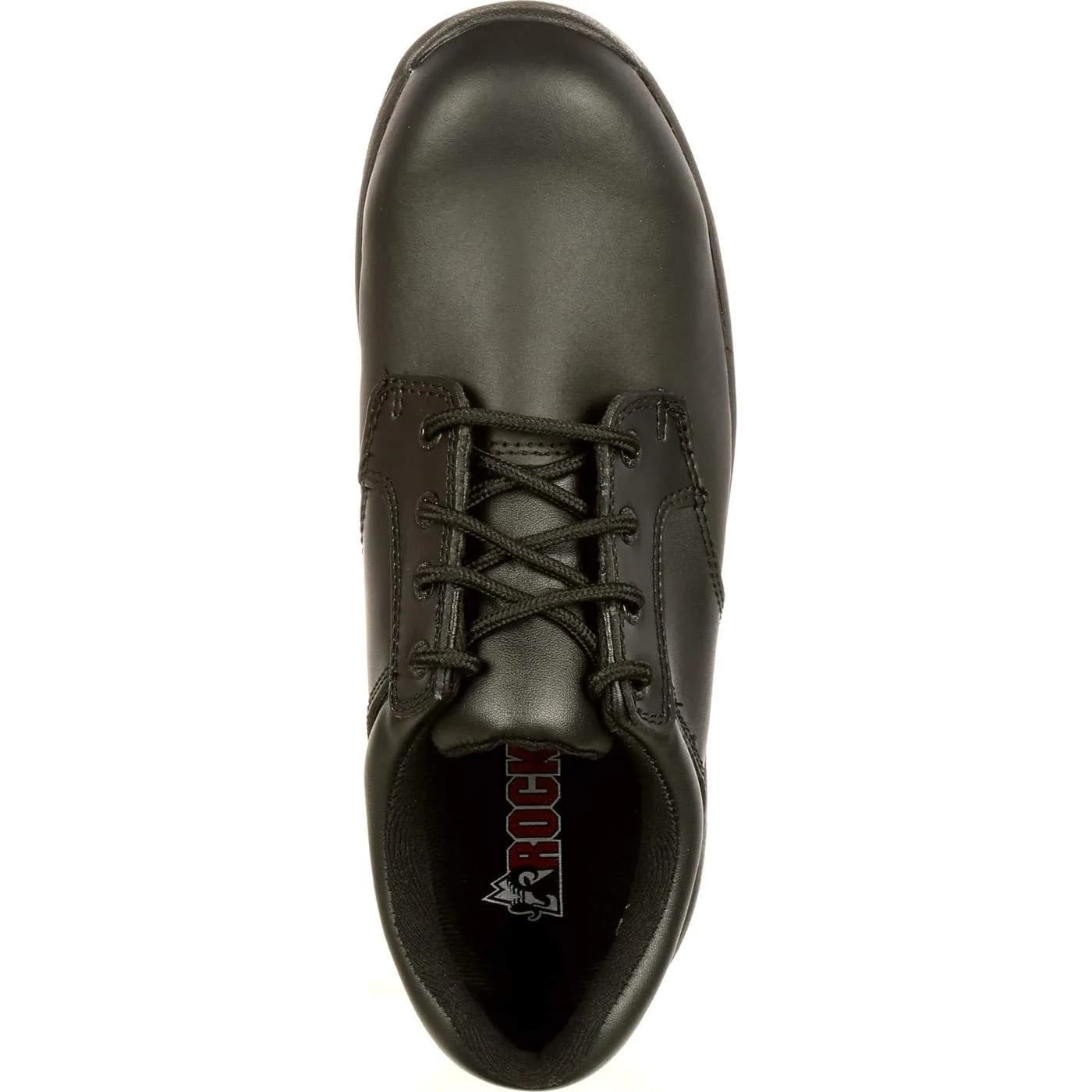 ROCKY SlipStop 911 Plain Toe Oxford Shoe, Black, Size 9(ME) | Water-Resistant Full-Grain Leather Work Shoe thumbnail 7