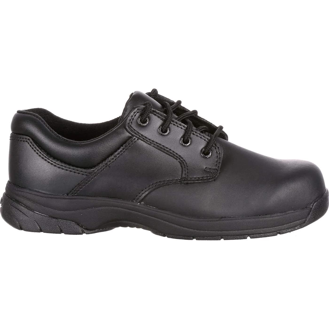 ROCKY SlipStop 911 Plain Toe Oxford Shoe, Black, Size 9(ME) | Water-Resistant Full-Grain Leather Work Shoe thumbnail 8